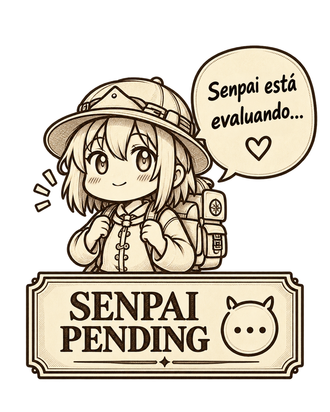 Senpai esperando la evaluación del prompt